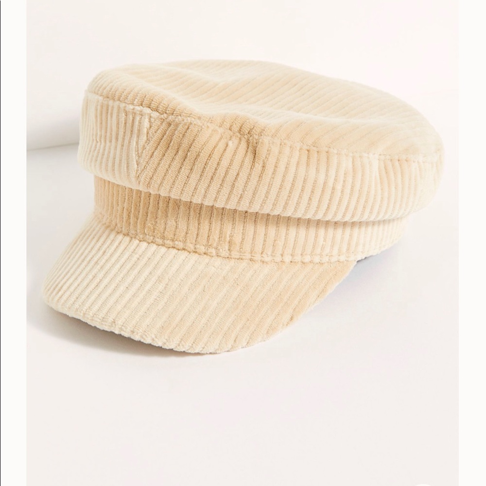 Free People Venice Cord Lieutenant Cap